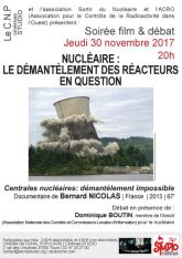 Nucléaire : le démantèlement des réacteurs en question